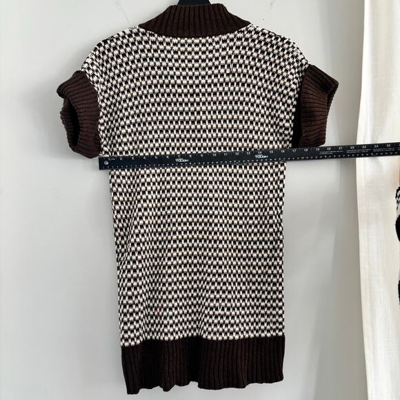 Vintage Y2K Eight Eight Eight Sweater Short Sleeve Button Top Size Small - Picture 4 of 5